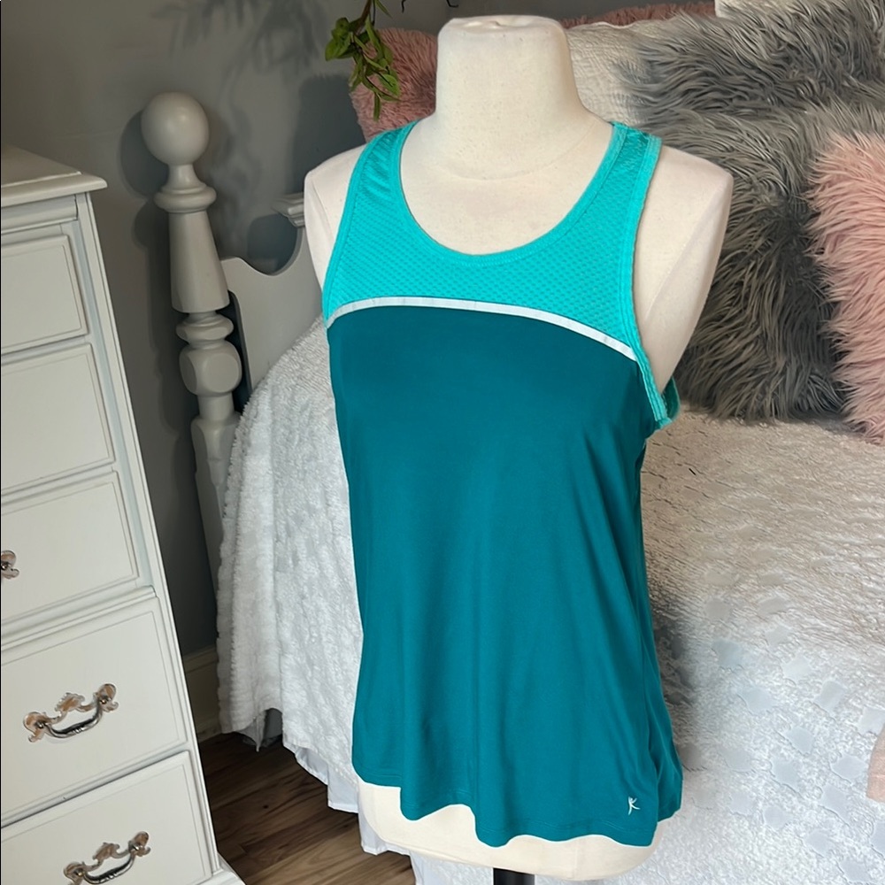 Women's Athletic Teal Tank Top